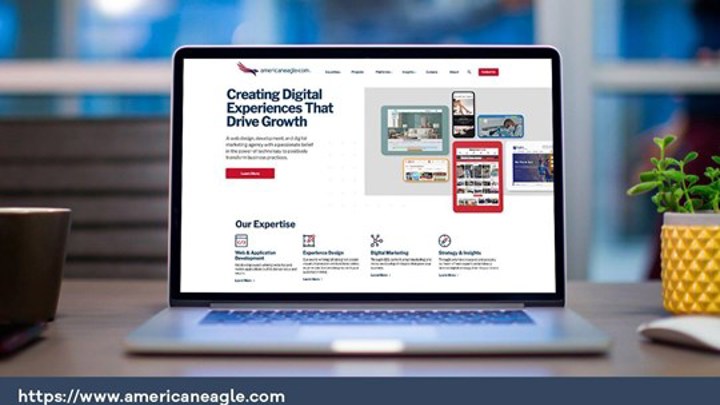 A screenshot of the https://www.americaneagle.com website.