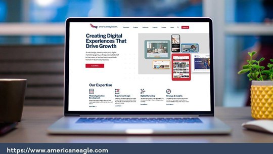 A screenshot of the https://www.americaneagle.com website.