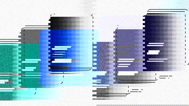3 icons of a web page in cascading order that represents scaling content production